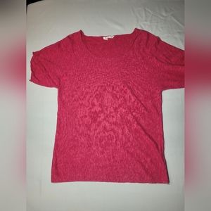 Eileen Fisher Linen Pink Top sz S